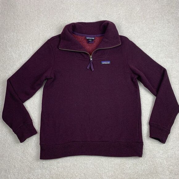 Patagonia Sweaters - Patagonia Woolie Fleece Sweater Women’s Small Pullover 1/2 Zip Wool Blend